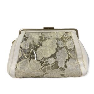 Floral Lace Clear Crossbody Bag